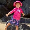 UV SKINZ Girls' Board Shorts with UPF 50+ Sun Protection - Rainbow Toss - 5 view 2