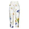 Capris Pants for Women 2024 Summer Casual Floral Print Sweatpant Loose Elastic Waist Pant Comfy Lightweight Capri view 3