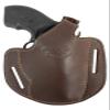 Barsony New Brown Leather Pancake Holster for COLT Night Cobra Right view 1