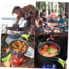 POPETPOP 1 Set Picnic Barbecue Pot Camping Cookware Set Portable Camping Cooking Utensils view 4