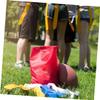 VANZACK 2pcs Rugby Waist Belt Red Flags for Flag Football Training and Easy to Use for Practices and view 2