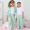 Mad Dog Girl's Pajama Pants - 2/3 Pack, Soft Micro Fleece Fashion Sleepwear Lounge. Sizes: 6-16, 2 Pack, 6-8, Green Flowers/Green Plaid view 4