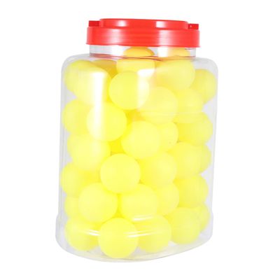 VANZACK 60pcs Table Tennis Light Yellow Seamless Design for Outdoor Home Sports for Beginners and Casual Play