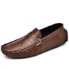 CONGRI Loafers for Men Penny Driving Style Loafer Vegan Leather Flat Heel Casual Wedding Slip On (Color : Brown, Size : 10) view 3