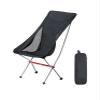 BINGLEI Folding Chairs for Outside Ultralight Aluminum Alloy Outdoor Portable Folding Chair Moon Chair Camping Beach Chair Portability,Quick Storage(Grey) view 3