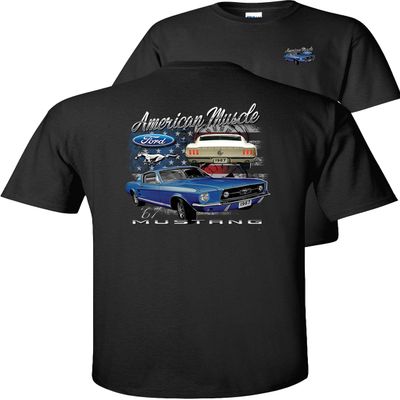 1967 Mustang Ford T-Shirt American Muscle-Black-5X