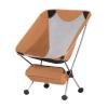 BINGLEI Folding Chairs for Outside Outdoor Camping Travel Super Light Folding Barbecue Fishing Picnic Comfortable Backrest Moon Chair Portability,Quick Storage(Yellow-S-01) view 1