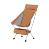 BINGLEI Folding Chairs for Outside Outdoor Camping Travel Super Light Folding Barbecue Fishing Picnic Comfortable Backrest Moon Chair Portability,Quick Storage(Yellow-S-01) view 2