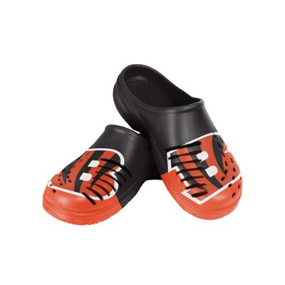 FOCO Men's NFL Colorblock Big Logo Clog, Cincinnati Bengals, X-Large