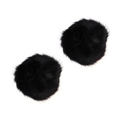 PACKOVE Goth Arm Warmers for Women Faux Fur Short Wrist Cuff Hand Warmer Elastic Band for Party Outfits