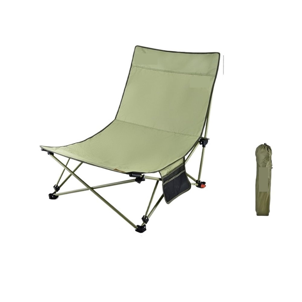 BINGLEI Folding Chairs for Outside Poratable Beach Chair Folding Moon Chair Adjustable Backrest Hiking Picnic Fit for Seat Camping Outdoor Lounge Chair New Portability,Quick Storage(Big Green)