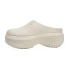Women's Solid Color Platform Muels, Trendy Closed Toe Slip On Chef Work Shoes, Lightweight Anti-Slip Sandals (5.5,Khaki,6) view 1