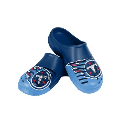 FOCO Men's NFL Colorblock Big Logo Clog, Tennessee Titans, Medium