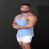Jed North Pro Bodybuilding Workout Stringer Gym Tank Top Singlet Racerback,VintageWashedBlue,Small view 2