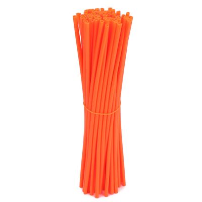 Milisten 1 Set Bike Spoke Universal Bike Reflective Spoke Bike Reflector Blue Tape Black Duct Tape +bicycles Motorcycle Spoke Covers Guard Orange Mountain Bike Child Mounting Clip, 23.3X0.4X0.4CM
