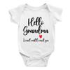 7th Hill Baby Reveal Pregnancy Announcement for Grandparents, Surprise Youre Going to be a Grandma Grandpa, Infant Clothes for Hospital Gown & Baby Shower view 1