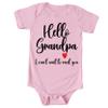 7th Hill Baby Reveal Pregnancy Announcement for Grandparents, Surprise Youre Going to be a Grandma Grandpa, Infant Clothes for Hospital Gown & Baby Shower view 2