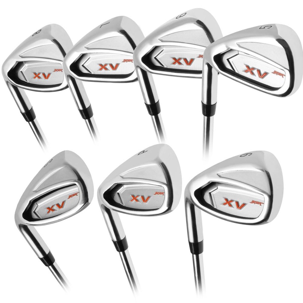Acer XV Golf Iron Set for Men, Left Handed, Senior Flex, Graphite-Shafted 7-Piece Set (#5-9, PW, SW)