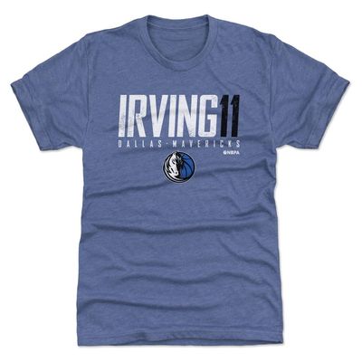 500 LEVEL Kyrie Irving Dallas Mavericks Men's Premium T-Shirt - Kyrie Irving Dallas Mavericks Elite WHT (Tri Royal, XXX-Large)