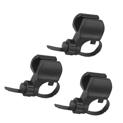 GANAZONO Easy Install Flashlight Holder 3pcs Adjustable Light Brackets for Cycling Hiking Camping Night Riding Safety