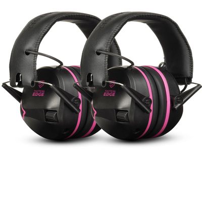 TradeSmart TacticalEdge NRR 24 Electronic Earmuffs Active Shooting Ear Protection with 5x Amplification & Slim Design