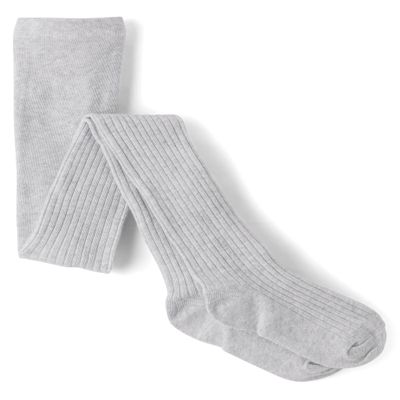 The Children's Place,Girls,Rib Knit Tight,Lunar Gray 2-Pack,8,10
