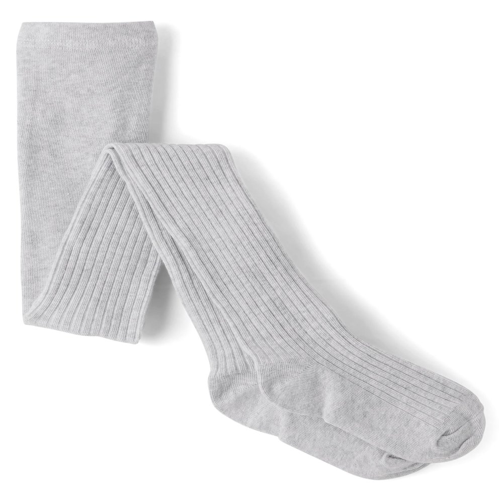 The Children's Place,Girls,Rib Knit Tight,Lunar Gray 2-Pack,8,10