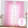 Cabilock Silver Star Voile Curtains Sheer Window Screening Teen Girl Bedroom Decor Romantic Star Foil Curtains for Living view 4