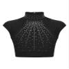 Aislor Kids Girls Ballet Dance Crop Top Sleeveless Cutout Shiny Rhinestone Athletic Gymnastic Sports Shirt Dancewear Black 10 Years view 3