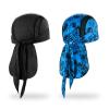MELASA Do Rag Skull Cap Helmet Liner, Cooling Mesh Bandana Cap, Sweat Dew Rags Head Cover for Men Cycling Motorcycle Running