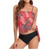 Bikini Sets for Women Womens Classic Tankini Bandeau Swimsuits Strapless 2 Piece Bathing Suit Tropical Floral Swim Tube Top Bikini Swimwear view 1