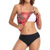 Bikini Sets for Women Womens Classic Tankini Bandeau Swimsuits Strapless 2 Piece Bathing Suit Tropical Floral Swim Tube Top Bikini Swimwear view 3