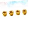WHAMVOX 4pcs Brake Post Screws Gold Aluminum Bike Brake Accessories for Mountain Biking Gear view 2