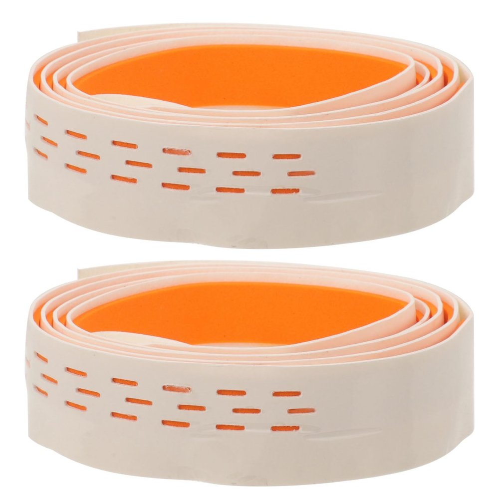 Anneome 2pcs Badminton Racket Grip Tape Pu Material Sweat Absorption Perforated Design for Enhanced Control and Comfort Tennis and Badminton Games