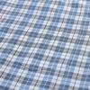 Alimens & Gentle Dress Shirt for Men Blue Plaid Checked Button Up Shirts with Pocket Meeting Dating Outdoor Gingham Shirt view 3