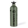 CAMPEAK Fuel Bottle 1L for Camping Outdoor with Safety Valve,army green view 1