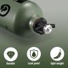CAMPEAK Fuel Bottle 1L for Camping Outdoor with Safety Valve,army green view 2