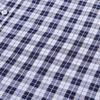 Alimens & Gentle Mens Plaid Shirts Navy Plaid Regular Fit Dressy Button Down Shirt with Pocket Formal Commuting Dress Shirts view 3