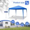 Carpas para Fiestas 10x10 Ft Canopy Tent Outdoor Party Tent with 6 Removable Sidewalls - Waterproof Canopy Patio Wedding Gazebo - Event Tent for Outdoor Parties (Blue 10 * 10) view 2