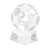 Anneome Crystal Soccer Ball Ornament with Base Transparent Crystal Football Display for Souvenirs Gifts and Home Sports Lovers and Special Occasions view 1