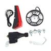 nicylin Bike Dynamo Lights Set Bicycle Front Headlight Rear LED Safety Light Cycling Accessories Bicycle Accessories, Black view 1