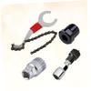 GANAZONO Crank Removal Kit Bicycle Chain Removal Tool Freewheel Removal Kit Crank Puller Bracket Remover 4 in 1 Bike Repair Tool Set view 4