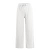 Drawstring Pull On Beach Pants for Women with Pockets Hight Waist Loose Fit Capris Trousers Summer Straight Leg Bottom Pants Casual Lounge Baggy Trendy Yoga Pants Plus Size Cropped Jogger view 2