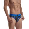 JOCKMAIL Men's Underwear Briefs Men's Sexy Briefs Breathable Comfortable Mesh Underwear Men's Low Rise Briefs (US, Alpha, XX-Large, Regular, Regular, Blue) view 2