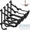 VEITHI 4 Pack Kayak Storage,15 Folding Kayak Storage Rack,Max Load 100 LBS Swivel Kayak Storage Hooks,Kayak Wall Mount fit Indoor Outdoor-Kayak Hanger for Any Sized Kayaks,Canoes BoatBlack view 1