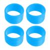 atcdfuw 4Pcs Tennis Racquet Grip Tennis Racket Grip Bands Rubber Rings Non-Slip Badminton Tennis Absorbent Overgrips in Place Tennis Racket Sealing Rings Grip, Blue view 1