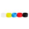 atcdfuw 4Pcs Tennis Racquet Grip Tennis Racket Grip Bands Rubber Rings Non-Slip Badminton Tennis Absorbent Overgrips in Place Tennis Racket Sealing Rings Grip, Black view 2