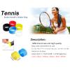 atcdfuw 4Pcs Tennis Racquet Grip Tennis Racket Grip Bands Rubber Rings Non-Slip Badminton Tennis Absorbent Overgrips in Place Tennis Racket Sealing Rings Grip, Black view 3