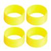 atcdfuw 4Pcs Tennis Racquet Grip Tennis Racket Grip Bands Rubber Rings Non-Slip Badminton Tennis Absorbent Overgrips in Place Tennis Racket Sealing Rings Grip, Black view 4