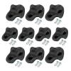 LOCADENCE 10PCS Rock Climbing Holds, 4.9X3.9X2.4Inch Rock Wall Climbing Kit, Climbing Wall Grip for Kindergartens, Amusement Parks, Underground Classrooms (Black)